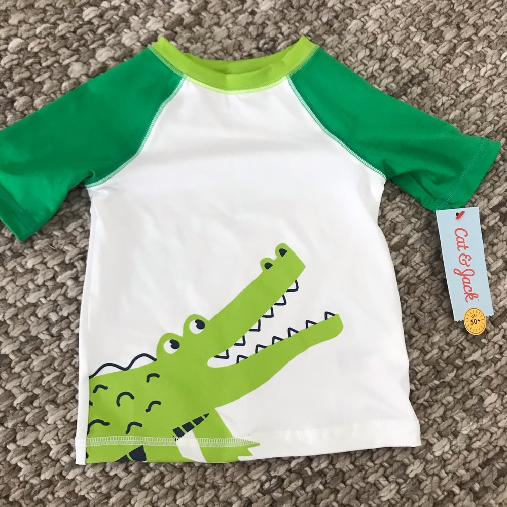 Crocodile Cat&jack Swim Shirt